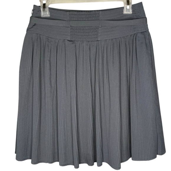 Anthropologie Leifsdottir Capella Micro Pleated Skirt icy gray women’s size 4 - Picture 3 of 7